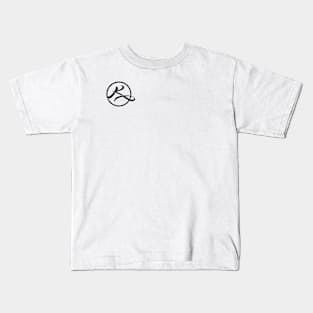 Krolmof Black Vintage Logo Kids T-Shirt